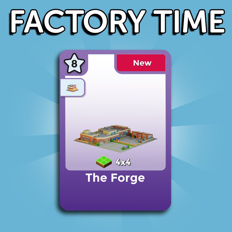 Citytopiagame's tweet image. #TheForge doesn't block your citizens view like most of the factory buildings. How do you strategically place yours? #FactoryTime #Citytopia