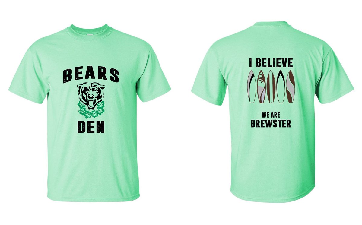 Bear Den Shirts on sale now!  Order today for homecoming 2019
brewsterbearden2019.itemorder.com/sale