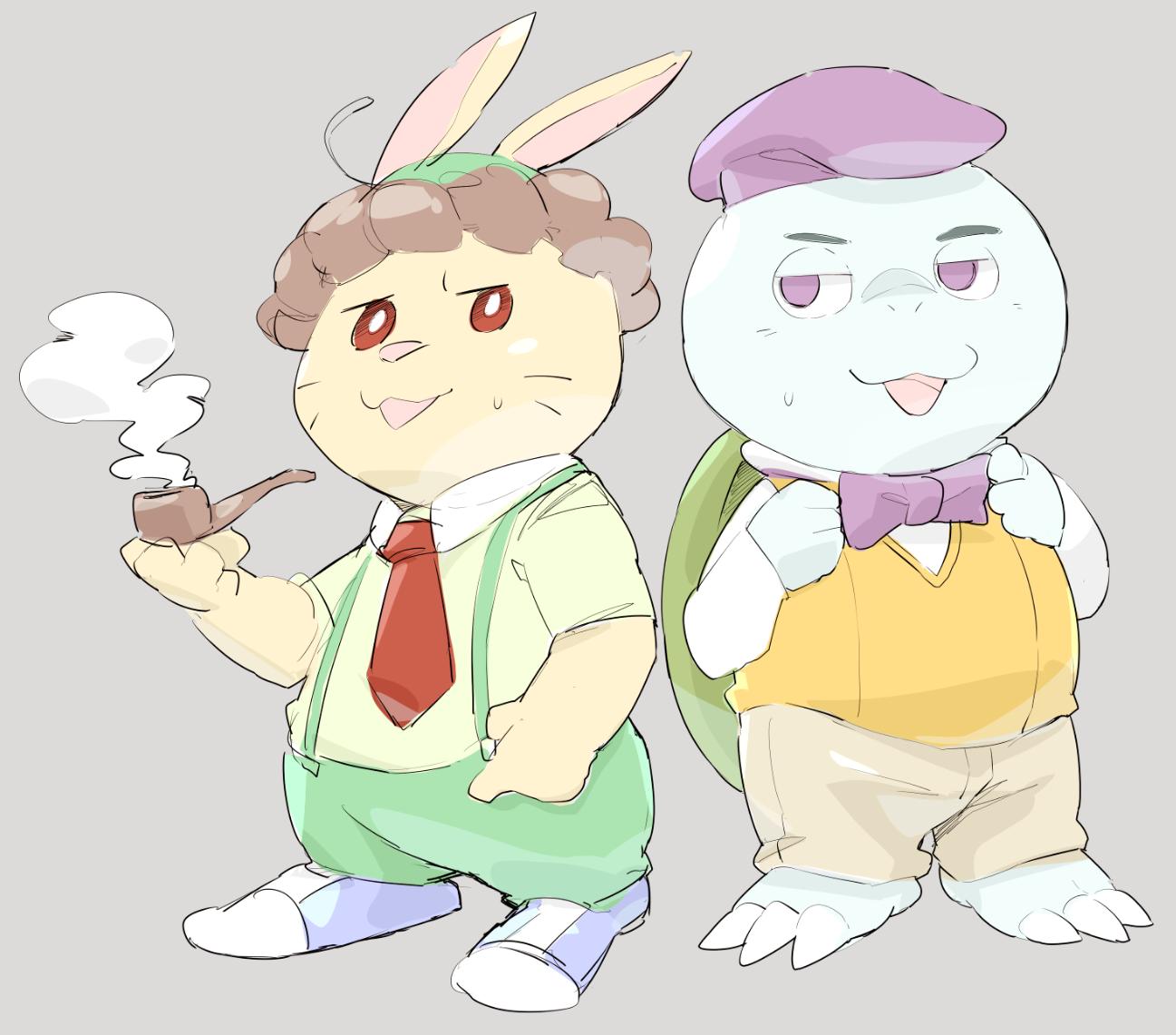 しろ در توییتر アリス探偵局 のイナバくんとカメ吉くん