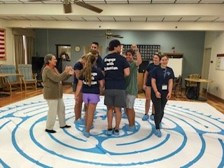 sacmeeliacenter's tweet photo. The Class of 2023 did an amazing job during the Brian Mcguire Day of Service. Thank you for connecting with the community and engaging with intention. Looking to stay engaged? Visit the student tab on the portal and click Meelia. #engagewithintention #meeliacenter #saintanselm https://t.co/iGMB3hlJYr