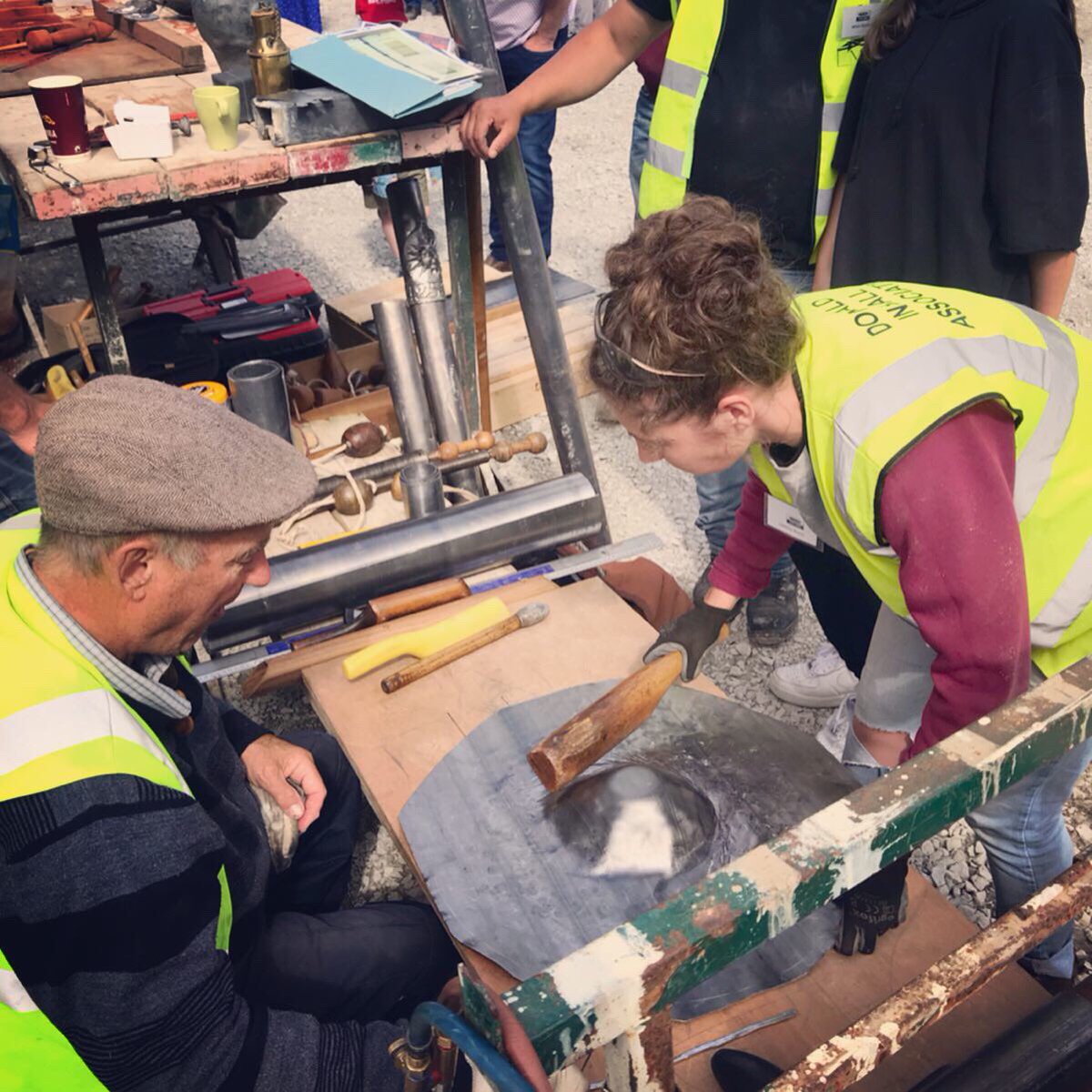LibertyWatts's tweet photo. Absolutely incredible weekend with @SPABIreland for the 2019 working party! #conservation #traditionalcrafts #handsonlearning https://t.co/kwjpQUJfUo