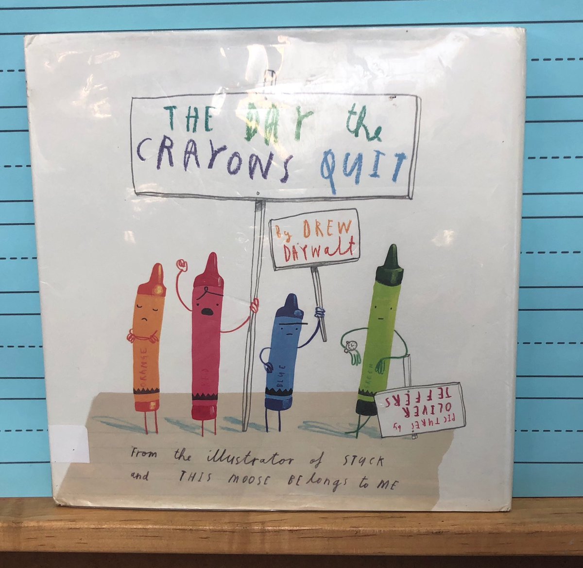 Today’s story in our library?   The Day the Crayons Quit....and some creative crayon boxes made from Legos in our Maker Space