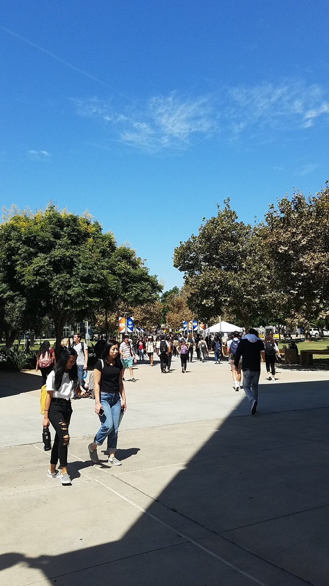 Look at all these happy Titans! Welcome back! <a href="/csuf/">Cal State Fullerton</a>