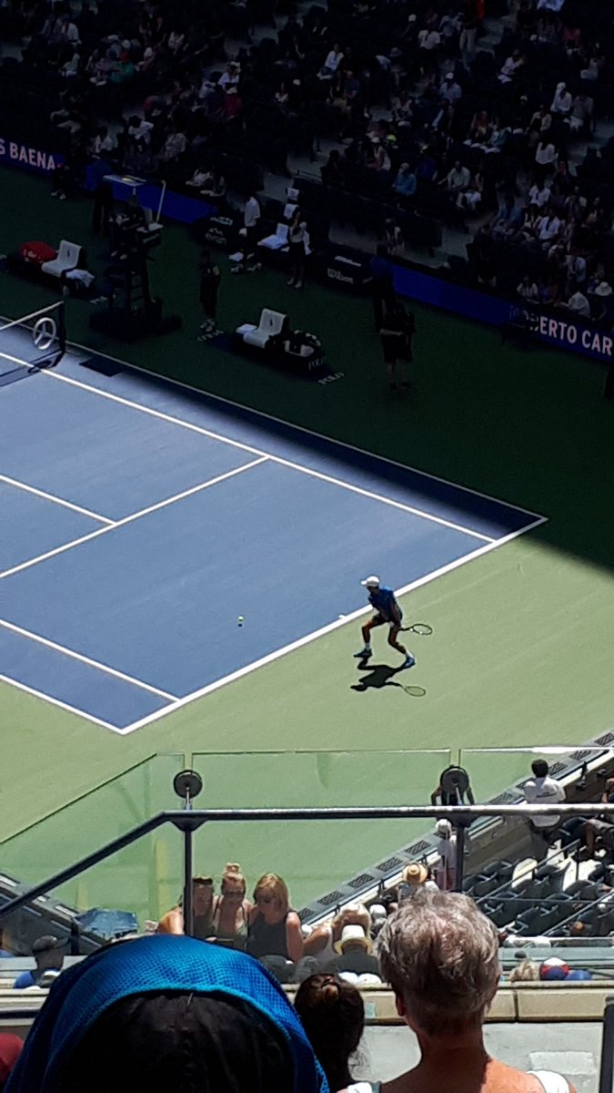 SpeedMel's tweet photo. #USOpen Jo Konta now Novak Djokovic 😀 https://t.co/FTX6YgTFtz