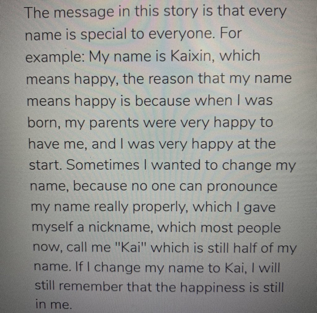 Our 1st Monday read aloud! Should you change your name to fit in or because people can’t pronounce it? Great class discussion/reflection! We also used @seesaw to videotape ourselves saying our names so anyone in class can play it and practice it #respect #kindness #thegrangerway