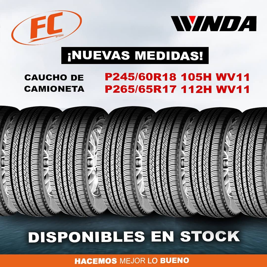 fc_fauci's tweet photo. ¡Nuevas medidas Disponibles!

-

Contamos con variedad de medidas en cauchos #Winda y lo mejor es que ahora contamos con NUEVAS MEDIDAS para tu camioneta.

•P245 / 60R18 105H WV11
•P265 / 65R17 112H WV11

-

Contacta a tu asesor comercial y solicita tus #cauchoswinda. https://t.co/dG40lv3D9K