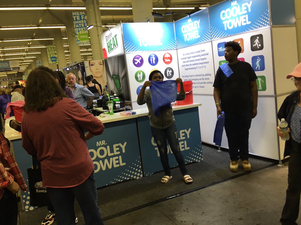 It is a great day to be manning the small absorbent towel booth at the Minnesota State Fair!