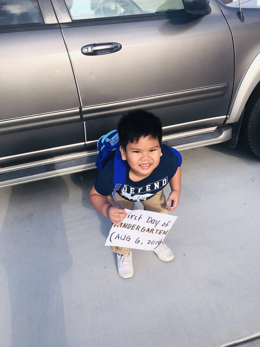 MarianneDefens2's tweet photo. #abc7Firstday 
Mattys First Day of School❤️ https://t.co/ENijOfZ9tr
