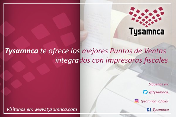 Tysamnca_'s tweet photo. 🚨¿Tienes un restaurante, café,heladería o panadería? 🥖☕️
👉👉Te ayudamos a implementar el mejor #PuntoDeVenta integrado con impresora fiscal homologada para #Venezuela
¡Esto y mucho más te ofrecemos en #Tysamnca con #Odoo #ERP! E-mail: info@tysamnca.com #26Ago #FelizLunes https://t.co/VkBCCg348N