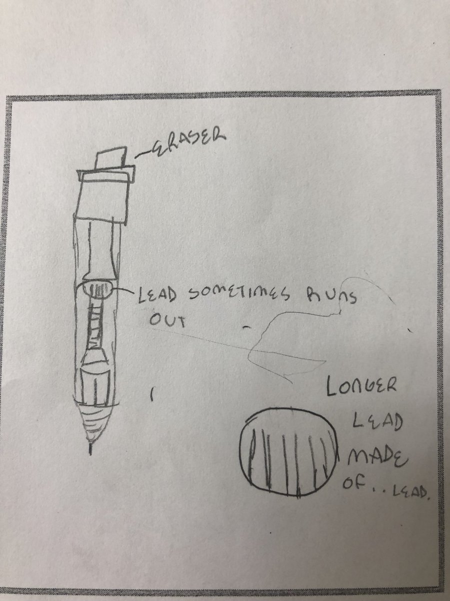 yasmine_bey1's tweet photo. We used the #DesignThinking process to improve everyday objects. Presenting: a self-cleaning white board, an electric toothbrush with pre-filled toothpaste, an automatic pencil with spare lead and (the wild idea) a home security system modeled after a Golden Snitch @CMSSharks https://t.co/RnERO6V6Ks