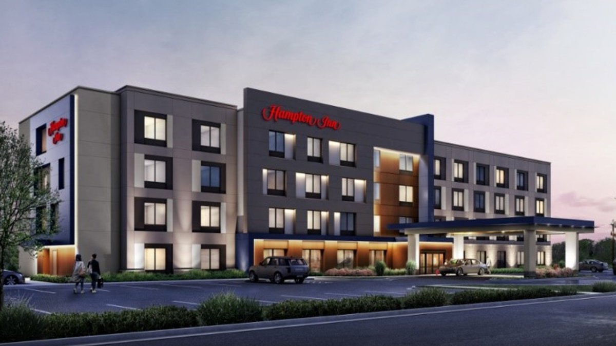CBCLubbock's tweet photo. New Hilton hotel coming to Lubbock! The city just issued building permits for a 5-story, $8 million Hampton Inn &amp; Suites at 2828 Marsha Sharp Fwy.—just north of the 4th St./Marsha Sharp Fwy. interchange. #CRE #construction #hospitality @HiltonHotels @HamptonByHilton https://t.co/TVwhVo3MqD