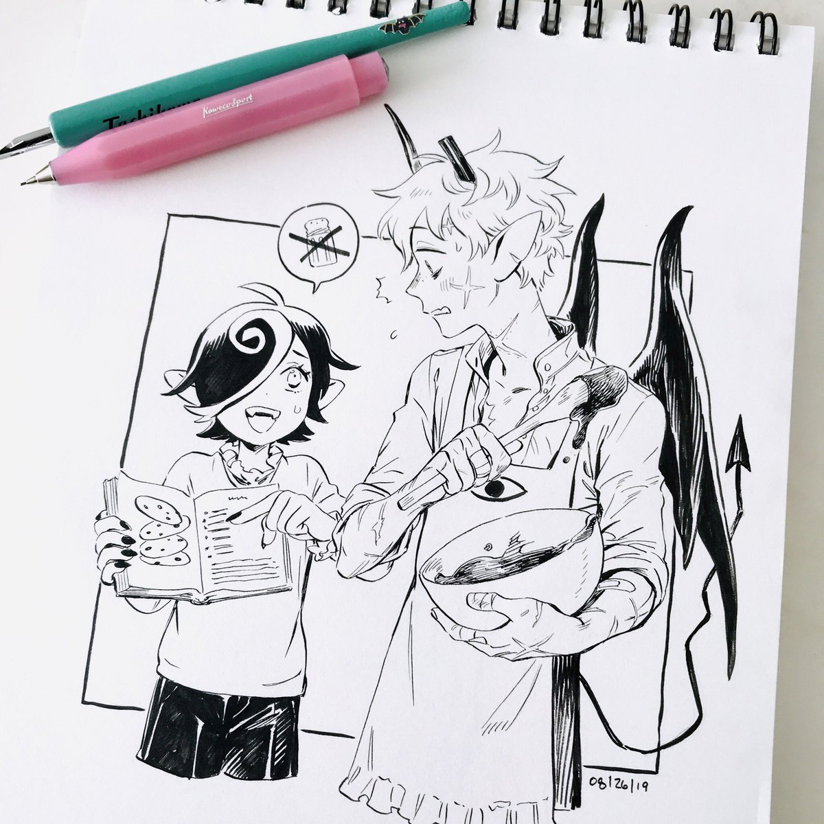 #DEVILSCANDYCOMIC Kickstarter Day 14: did a little fanart of this adorable pic @liliuhms drew me for my bday because i love iT SO MUCHHHH 
thank u lily for filling my world w so much joy..!!???

https://t.co/n3LBqyPCsA 