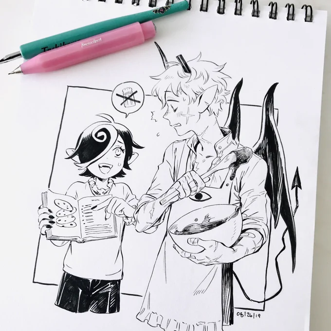 #DEVILSCANDYCOMIC Kickstarter Day 14: did a little fanart of this adorable pic @liliuhms drew me for my bday because i love iT SO MUCHHHH 
thank u lily for filling my world w so much joy..!!???

https://t.co/n3LBqyPCsA 