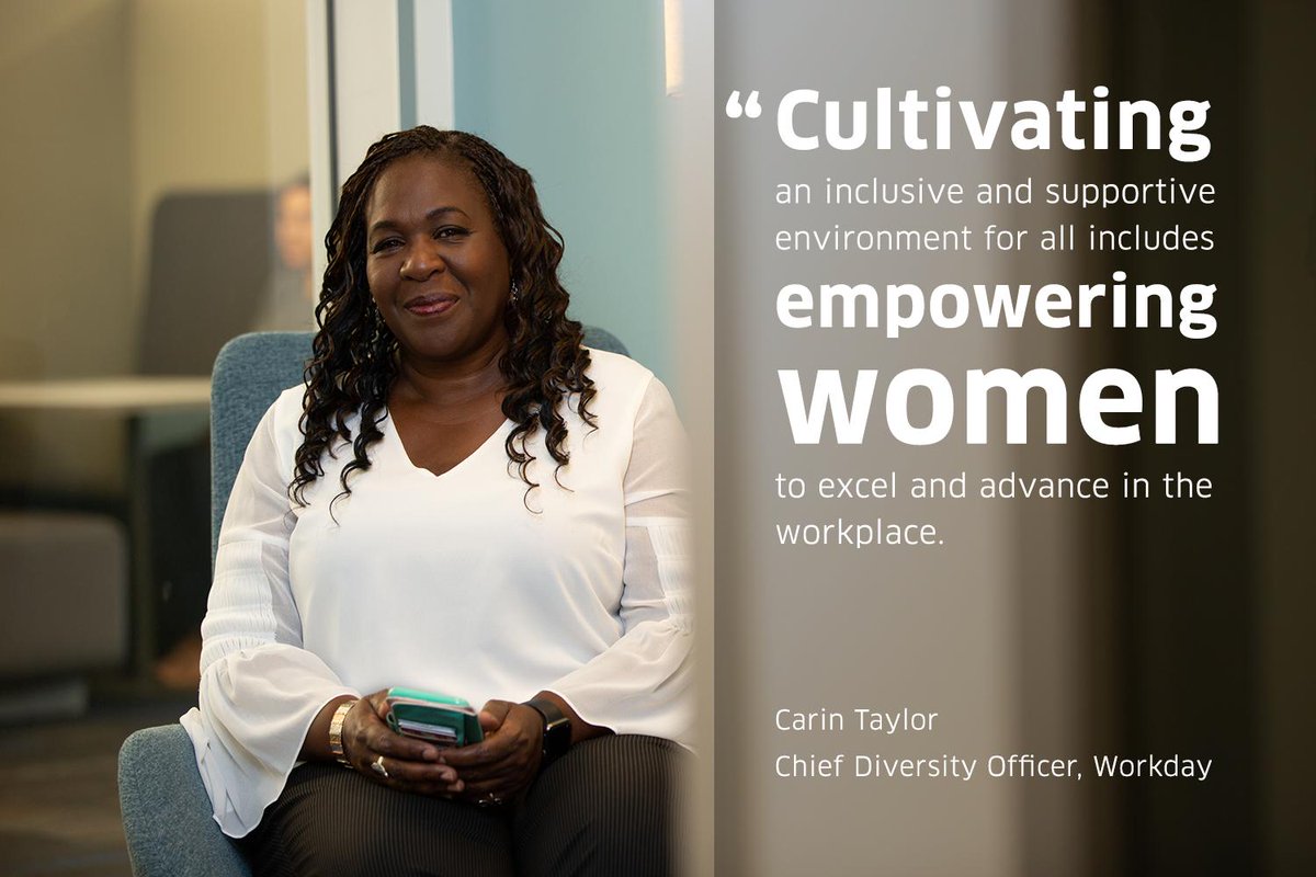WorkdayLife's tweet photo. Our Chief Diversity Officer, Carin Taylor, shares her thoughts on cultivating a better workplace for all. #womensequalityday

#wdaylife https://t.co/5nFuTqI3pf