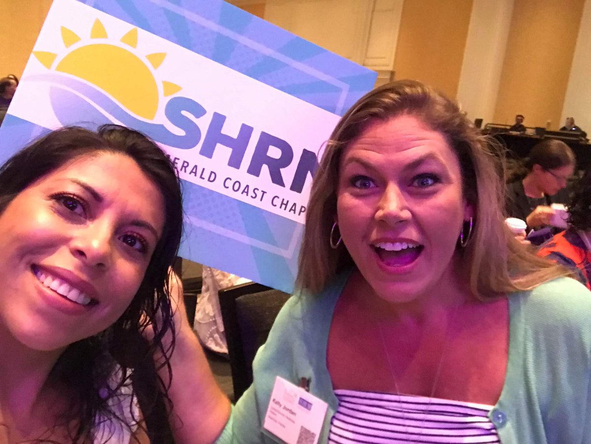 shrmecc's tweet image. SHRM-ECC members Gabriela and Kelly are enjoying #hrfl19!
Look at those expressions!