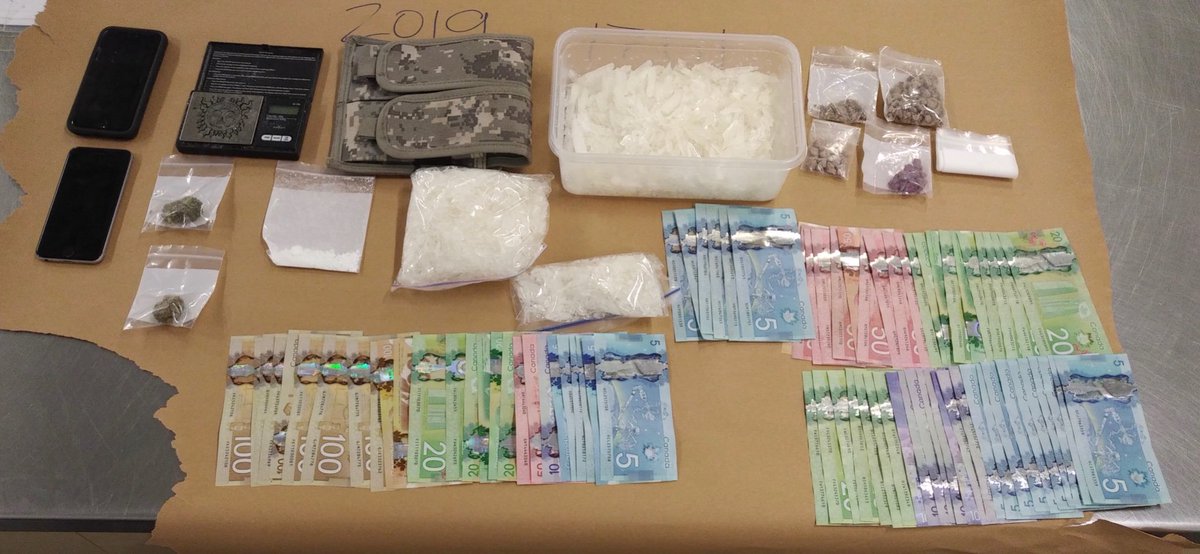 cfseubc's tweet photo. Last weekend #UGET seized and took off our streets over 1kg of susp #CrystalMeth 50gms of susp #Fentanyl 5gms of susp #powdercocaine. $2410 in cash and a Dodge PU #ThisIsWhatWeDo #EndGangLife #NotoDrugs #SaferCommunities https://t.co/kBD2sVwvoC