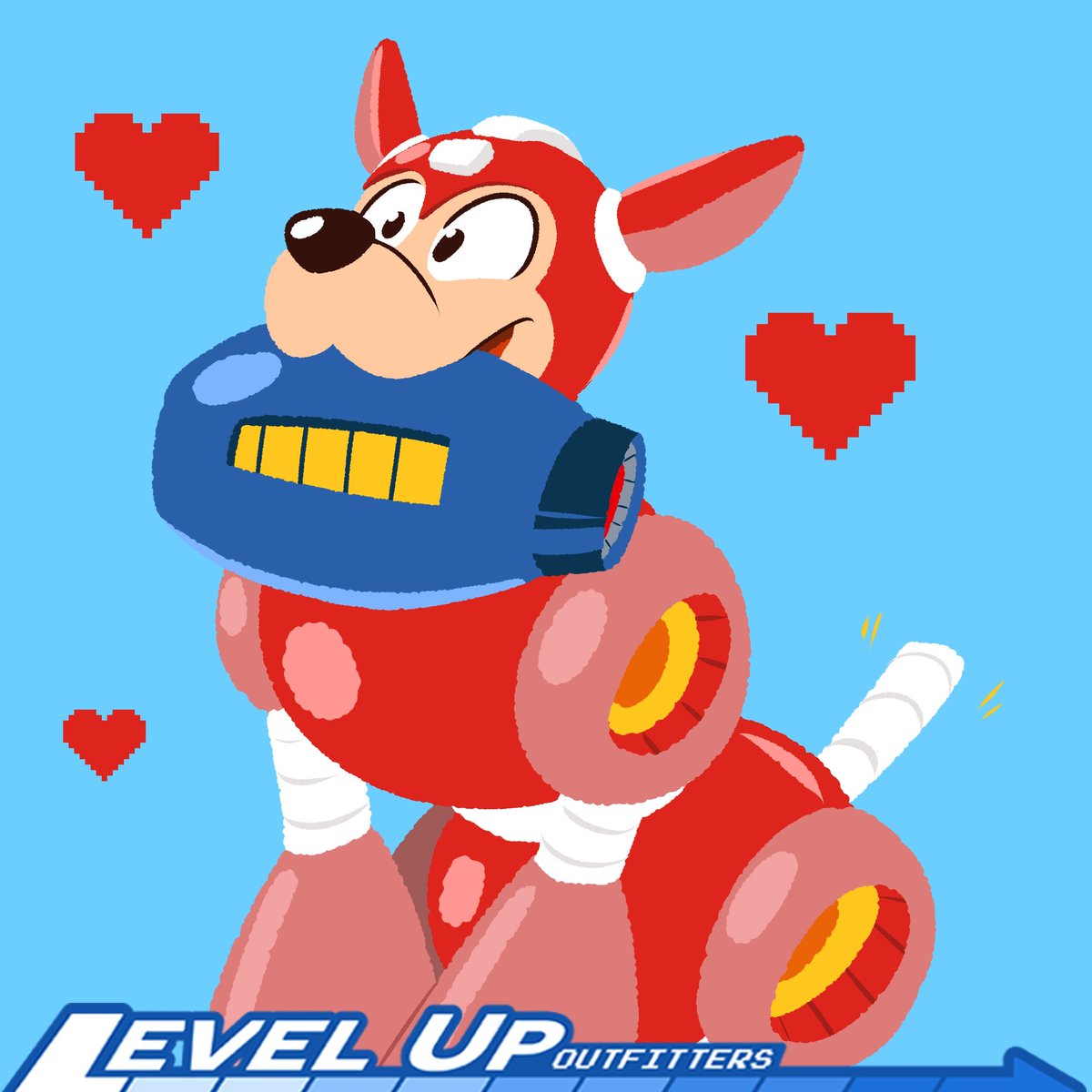 LevelUpOutfit's tweet photo. Celebrating National Dog Day with Rush, Mega Man's eminently loyal pup!
Art Credits to April Hoera
#megaman #megapup #rush
#rock #roll
#Rushthedog #megamanX #zero
#protoman #dogs #doggo
#pup #pupper
#mbf #levelupoutfitters #aprilhoera #LevelUpOriginals #oc #notameme https://t.co/AbuOZ7f9Dq