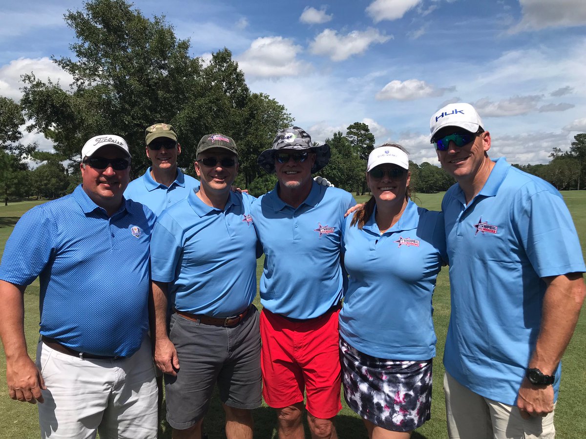 Hope4Warriors's tweet photo. The #H4WInvitational made possible by our sponsors @JimMcMahon (presenting) and @Dell. They do it all to bring HOPE to our Warriors! https://t.co/YLmDmtd1RE
