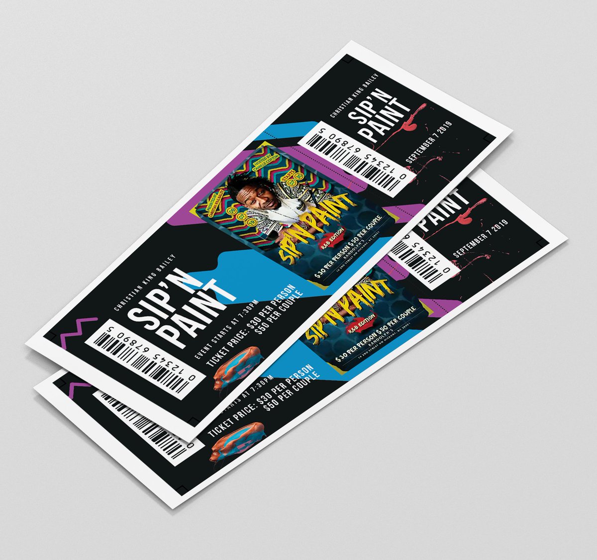TheRealQStudios's tweet image. Got tickets? 🎫🎟🎫🎟 LETS GET CREATIVE🤙🏾

#TicketDesign #DigitalArt #EventTicketDesign #TheRealQStudios