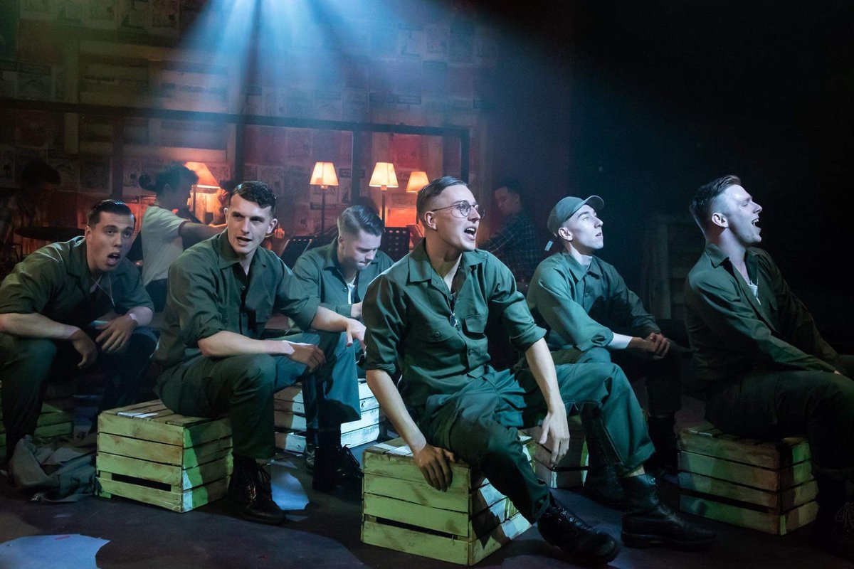 ‘Dogfight’
<a href="/swkplay/">Southwark Playhouse</a> 
Dir <a href="/deanjohnsonuk/">DEɅN JOHNSON</a> 
Choreo @GeorgeLyons99 
Set <a href="/AndrewExeter/">ａｎｄｒｅｗ ｅｘｅｔｅｒ</a> <a href="/deanjohnsonuk/">DEɅN JOHNSON</a> 
Lighting <a href="/AndrewExeter/">ａｎｄｒｅｗ ｅｘｅｔｅｒ</a> 
Producer <a href="/BTAOnStage/">British Theatre Academy</a> 
Programmer <a href="/NicksteerLx/">Nick Steer</a> 
LX Supplier @Stormltduk 

#OffWestEnd #LightingDesign 🌴

📸 <a href="/eliza_wilmot/">Eliza Wilmot Photography</a>