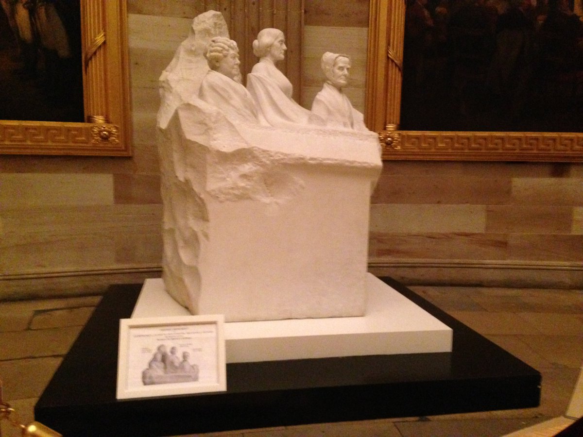 etiquetteiowa's tweet photo. @agrimanners
On @womensEqualityDay  Reminder to all: this statue of women stands in the Hall of Laureates in nation's capitol...the only statue honoring women. The unfinished section is for the first female president. It is past time to honor women. #finishthestatue2020 #women https://t.co/7WyvJyDvQz