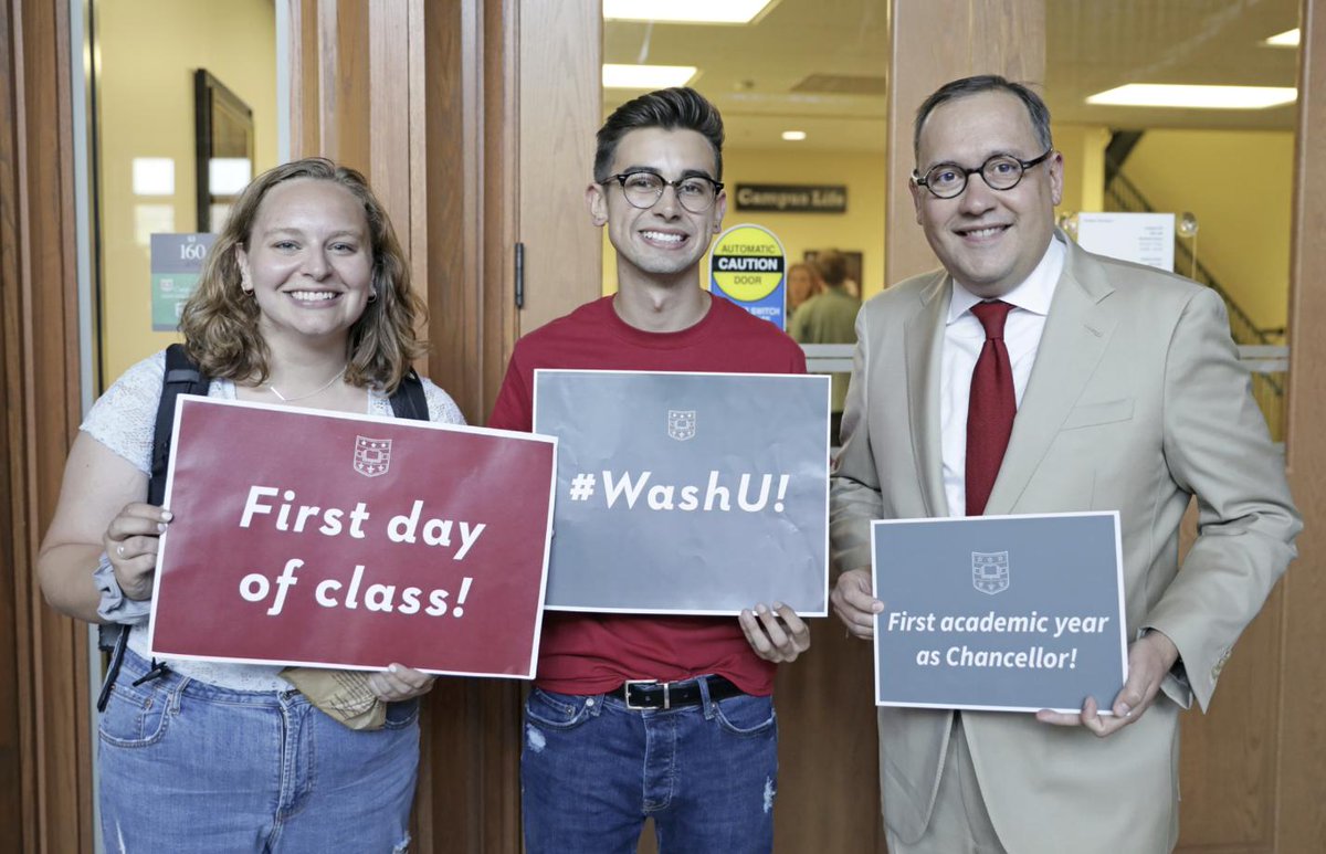 Andrew D Martin Kicking Off My First Academic Year As Wustl S 15th Chancellor Washufirstday