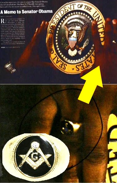 Another ring that he was photographed wearing was a Masonic ring... https://www.henrymakow.com/obama_a_president_for_freemaso.html