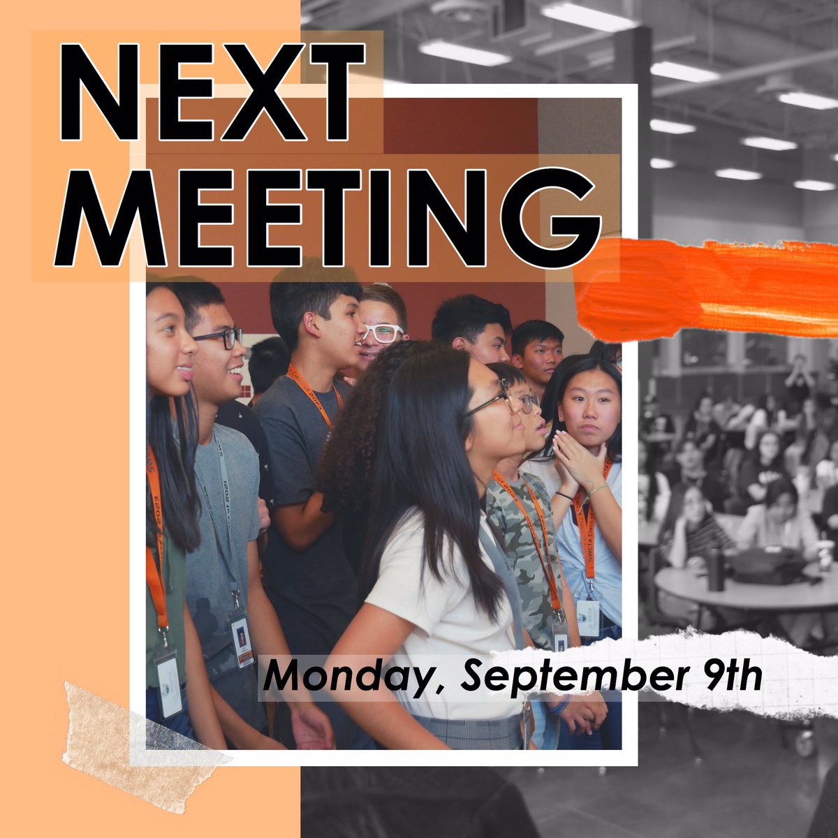 SWCTAKeyClub's tweet photo. Thank you all so much for attending today’s meeting, we had a lot of fun! We’ll see you all at our next meeting on Monday, September 9th. Here you’ll get more information about RTC and we begin preparation! 🐺🧡 https://t.co/ey7Crd6JST