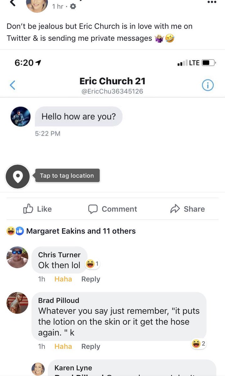 Haha <a href="/ericchurch/">Eric Church</a>