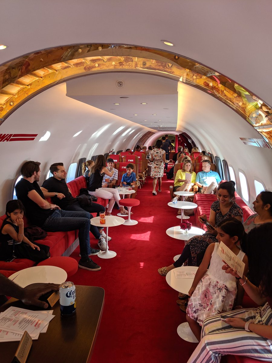 TravelWealth_us's tweet photo. At @JFKairport? Don't miss the "new" @TWAhotel. An incredible throwback to the 1960s. Decor, music, vibe are all spot on. https://t.co/yr4UjPoXt9