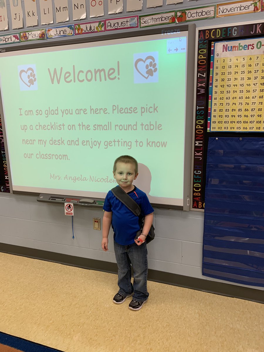 JessicaMoermond's tweet photo. WT open house!! Bryson is excited to start Kindergarten with @MrsNicoKdg #WTBackToSchool https://t.co/EzHlLPpTVv