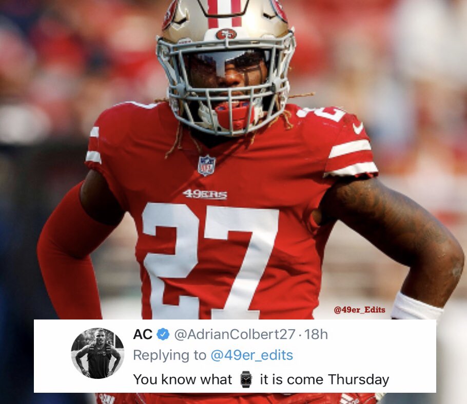 49er_edits's tweet image. Look for DB Adrian Colbert to get a lot of action Thursday Night against the Chargers. I have a lot to post so sorry if your timeline is overloaded. #49ers #AdrianColbert