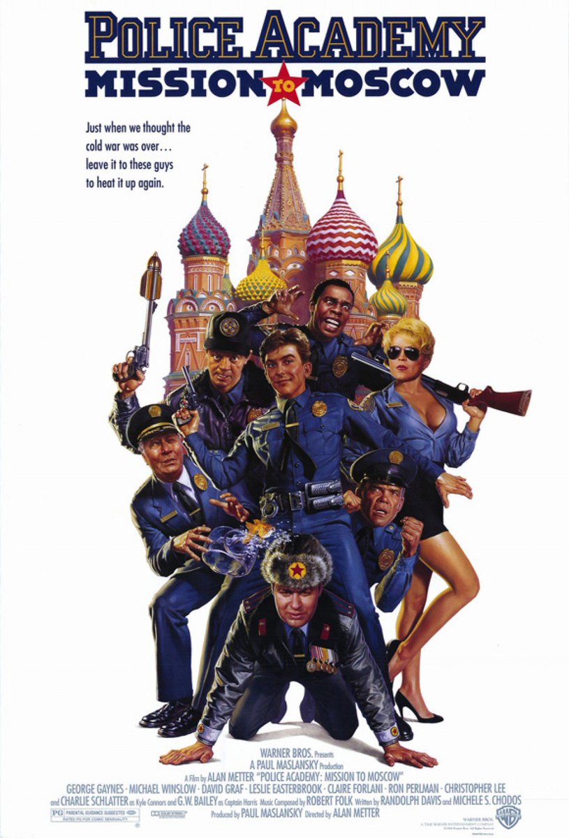VHSEulogies's tweet photo. Today in #parody / #ComedyMovie history: #OnThisDate in 1994 #PoliceAcademy: #MissionToMoscow debuted. https://t.co/5zlK4sO5qT