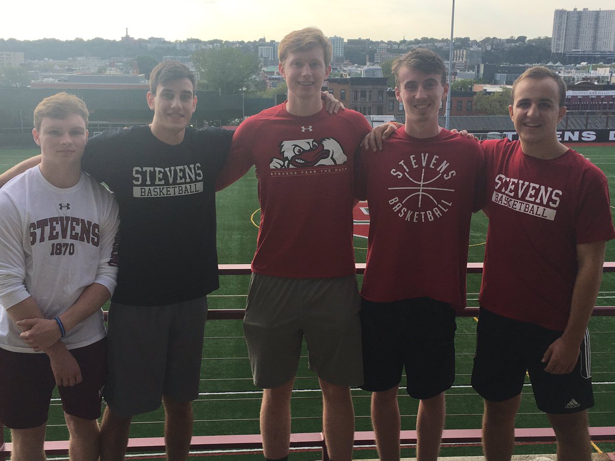 Stevens_MBBall's tweet photo. Welcoming Matt Crowley, Andrew Abujawdeh, Brett Bischoping, Conor Coffey and Peter White to our program. Welcome Fellas! Time to get to work!!! https://t.co/99KDSkflaK