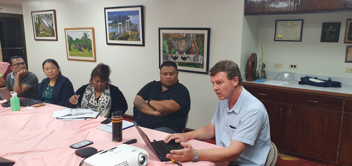 PaulaCirikiyas3's tweet photo. Inaugural Board meeting of the Japanese funded(Japan Supplementary Budget)"Enhancing Disaster and Climate Resilience in the Republic of Palau through Improved Disaster Preparedness and Infrastructure" Project, 27th August 2019. #UNDP_Pacific #RESPAC #Palau #resilience https://t.co/csDlzUfSzq