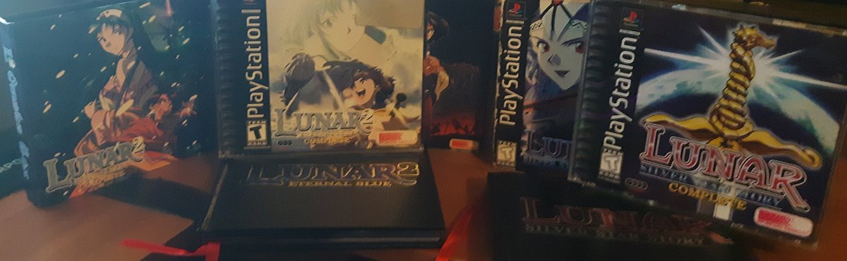 MM2K's tweet photo. Cool bro! Still got two of my favs Lunar Silver Star Complete and Lunar 2 Eternal Blue complete still  #RPGCLASSICS just missing #Xenogears @Creative_Kofi https://t.co/9VwB7A1fPx