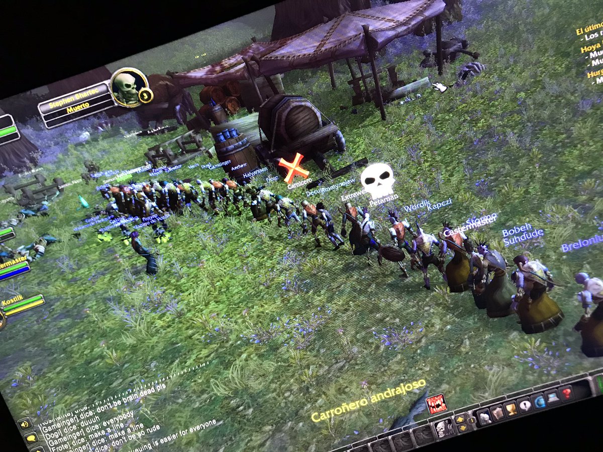 luko_nN's tweet photo. Ni en el colegio éramos tan organizados (para matar a samuel fipps) #WoWClassic https://t.co/VPsQXftZjd