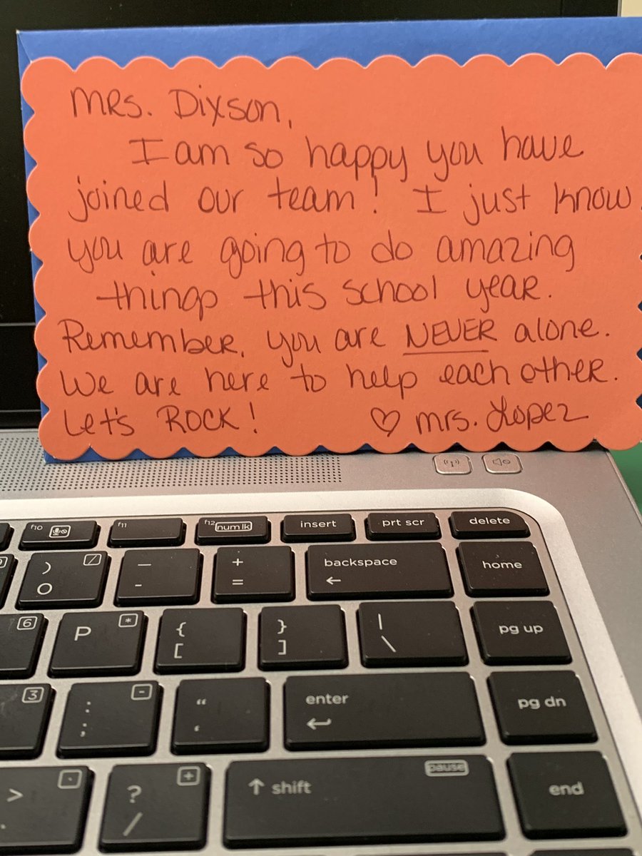 LakechiaDixson's tweet photo. Positivity is EVERYTHING! @LopezprinciPAL encouraged me to lean on my new work family as needed on Day 1 of Year 24. The reassurance is exhilarating. We are ROCKING. #oneyearcanchangeeverything #Rangerthings
#edisonMS https://t.co/QiK1h46SLX