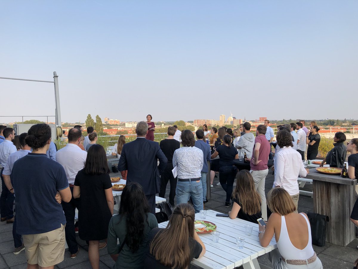 icsss_cyber's tweet photo. Networking and getting a taste of typical #Dutch culture, #ICSSS19 students attended a #borrel this evening at the
@HSD_NL Campus in The Hague along with Deputy Mayor Saskia Bruines (@Sbruines) from @GemeenteDenHaag https://t.co/EEH1a6rk0D