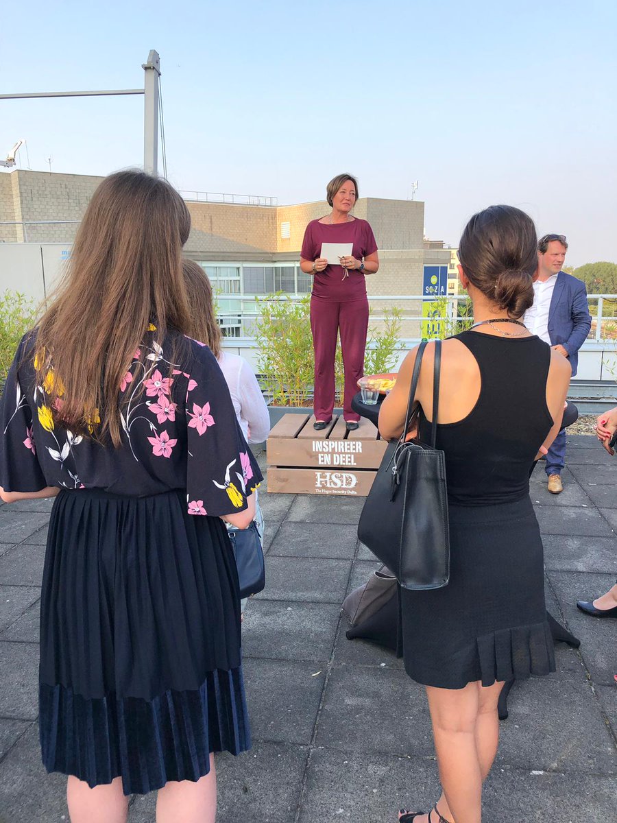 icsss_cyber's tweet photo. Networking and getting a taste of typical #Dutch culture, #ICSSS19 students attended a #borrel this evening at the
@HSD_NL Campus in The Hague along with Deputy Mayor Saskia Bruines (@Sbruines) from @GemeenteDenHaag https://t.co/EEH1a6rk0D