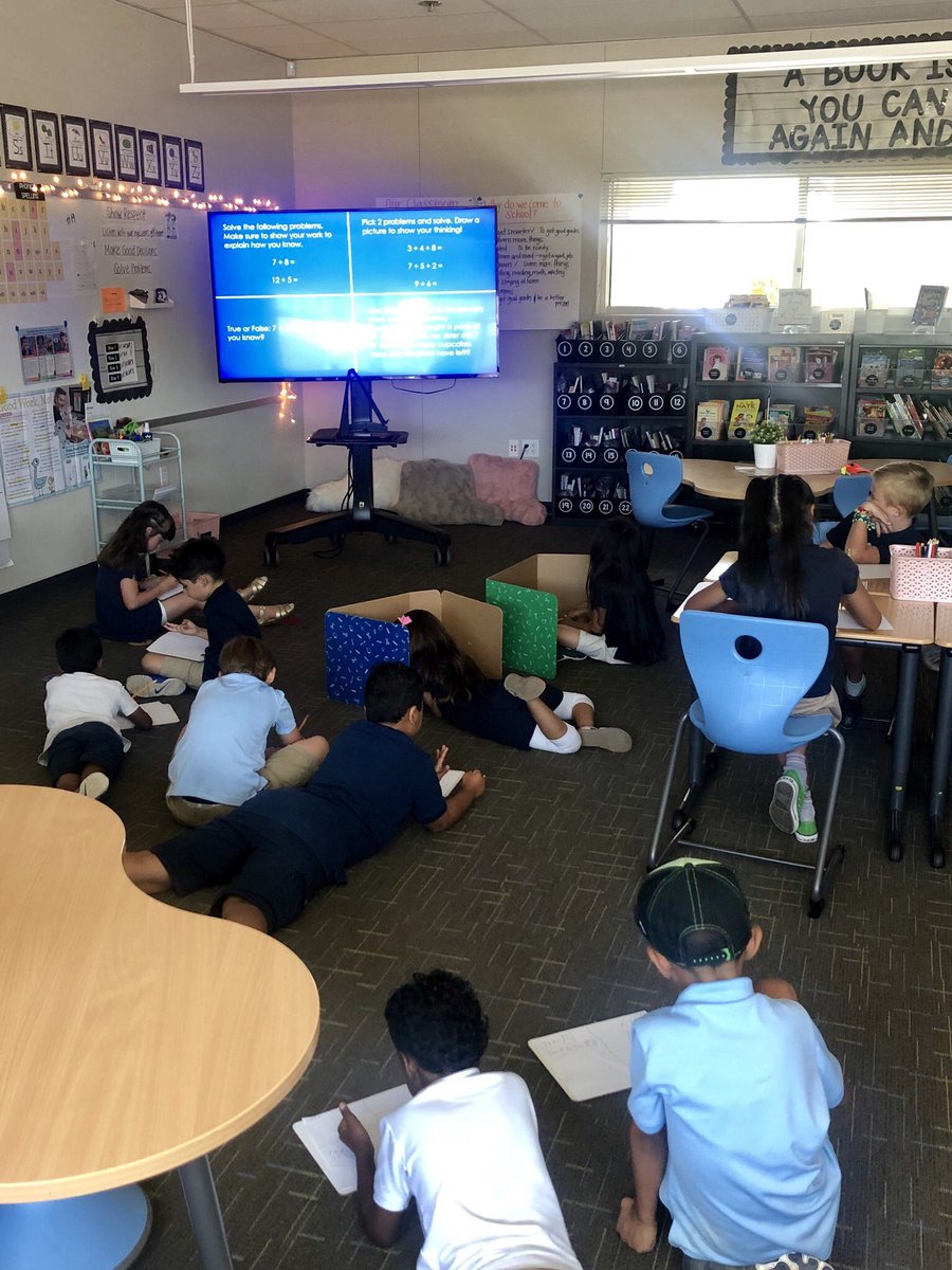 MissTillinghast's tweet photo. Implementing #UDL principles into independent math practice today = focused and engaged 2nd graders! 😍 #WCSJoyfulLearning #WCSExcellence https://t.co/bwAgss0ThV