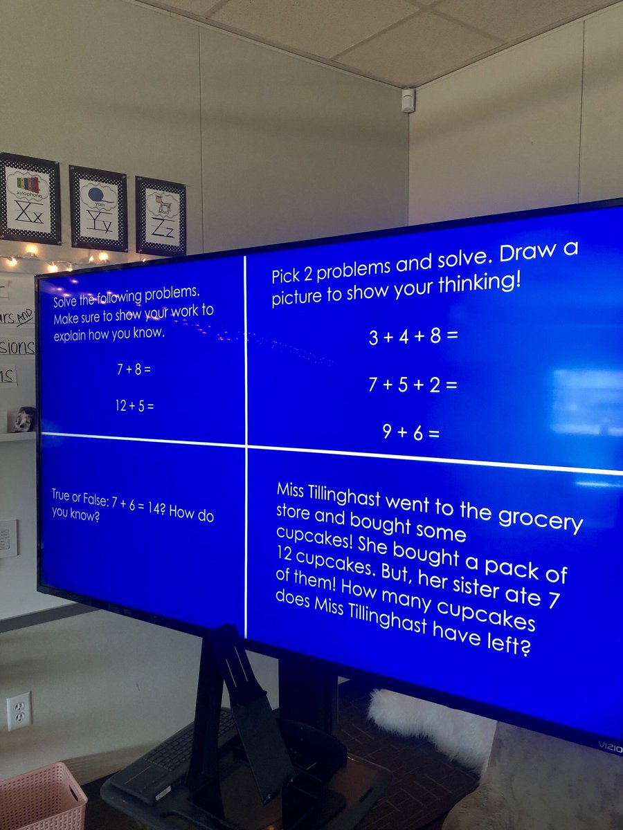 MissTillinghast's tweet photo. Implementing #UDL principles into independent math practice today = focused and engaged 2nd graders! 😍 #WCSJoyfulLearning #WCSExcellence https://t.co/bwAgss0ThV