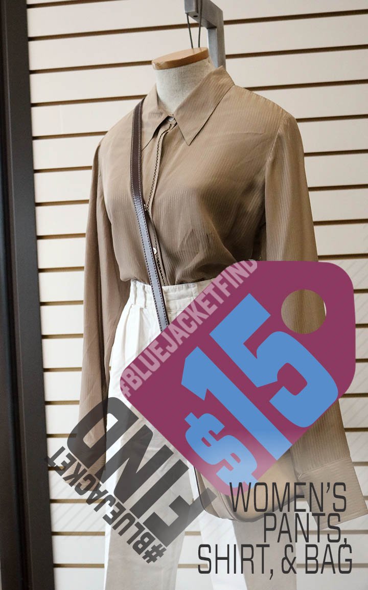 BlueJacketInc's tweet image. OK, so it's gloomy and rainy outside, not much we can do about that. But, it's bright and hot at Blue Jacket Clothing Company with this week's #BlueJacketFinds. Come on out to our Coldwater or South Calhoun locations to see what you can find. We make thrift look good!