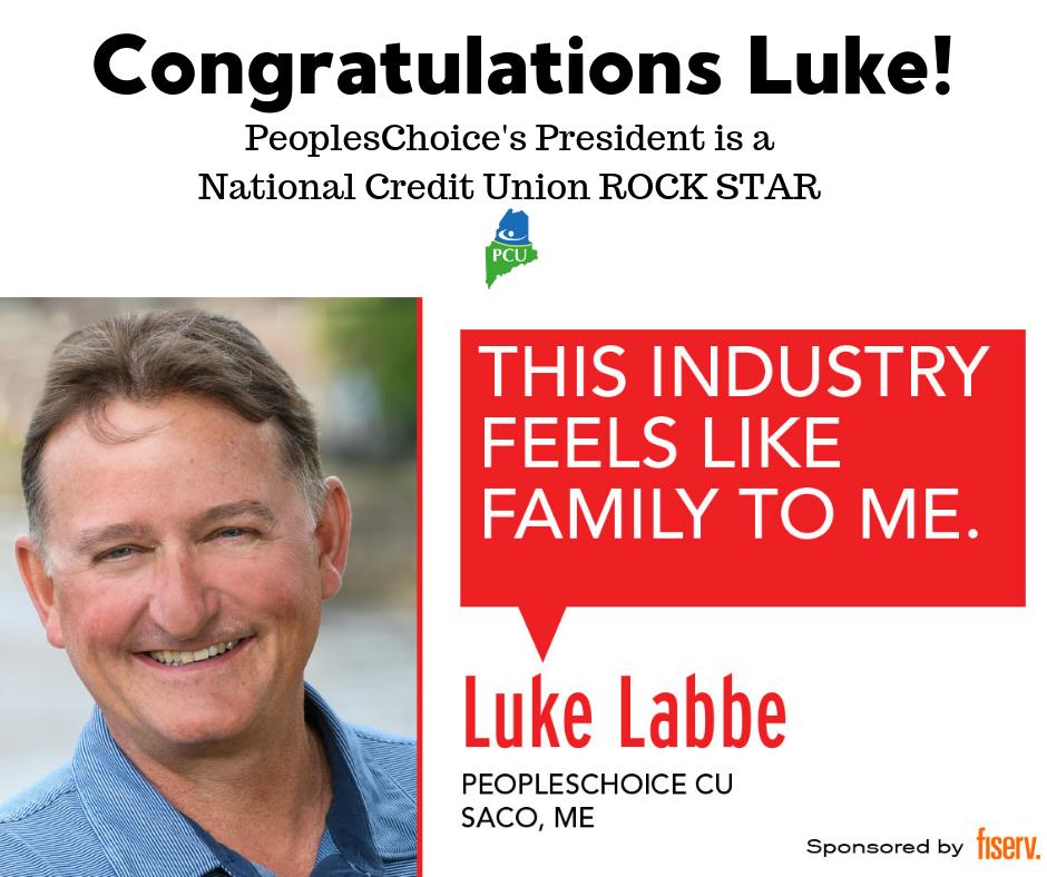 We’re proud to congratulate our President, Luke Labbe for being one of  <a href="/cumagazine/">Credit Union Magazine</a>’s 2019 #CURockStars!  news.cuna.org/rockstar