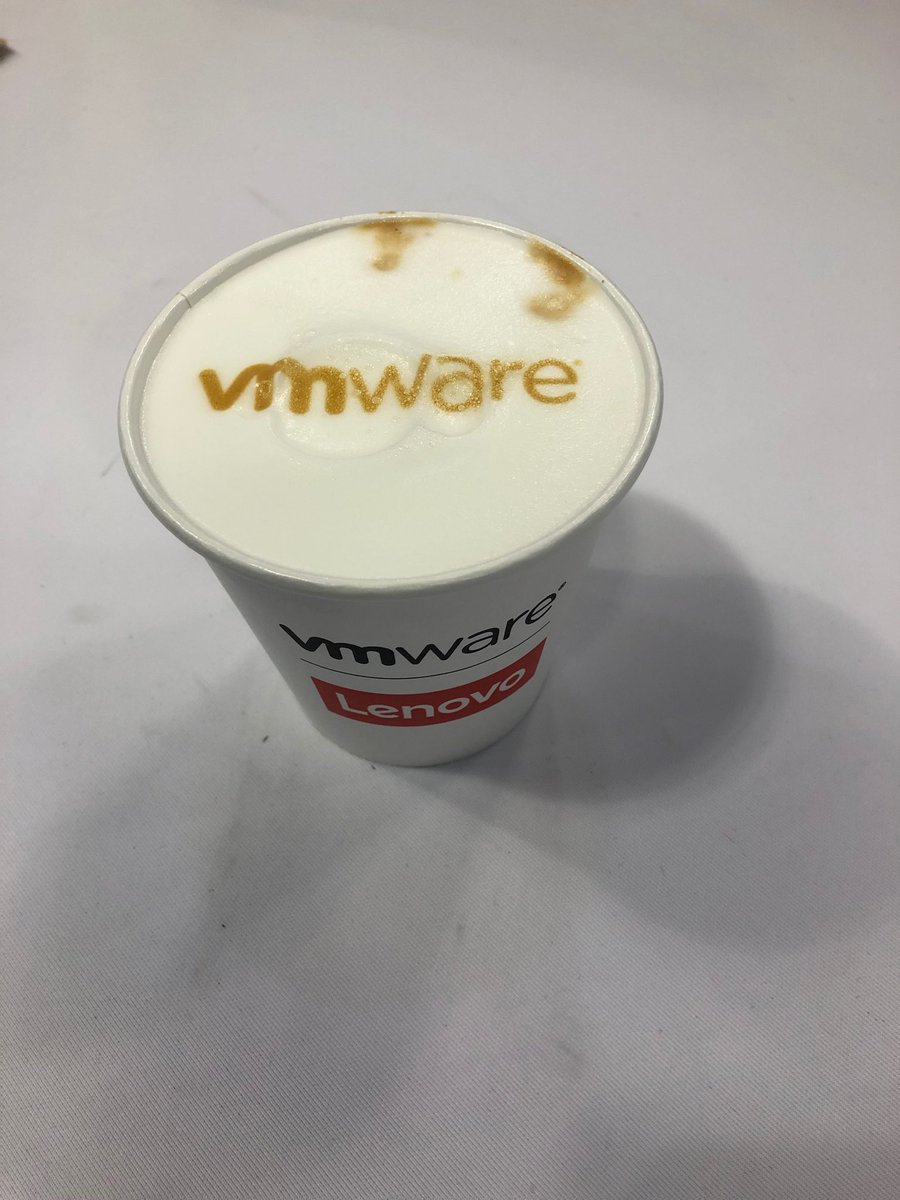 Time for a coffee and demo of vRealize Operations for ⁦@IBMPowerSystems⁩ at #VMworld2019 !