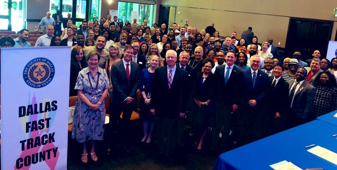 JudgeClayJ's tweet photo. Thank you to everyone that attended the Dallas County Fast Track Cities signing of the Paris Declaration. Great to be joined by local mayors in joining cities and counties around the world in making a commitment to end the HIV epidemic. #FastTrackCities #FastTrackDallasCounty https://t.co/GrgEALvlXg