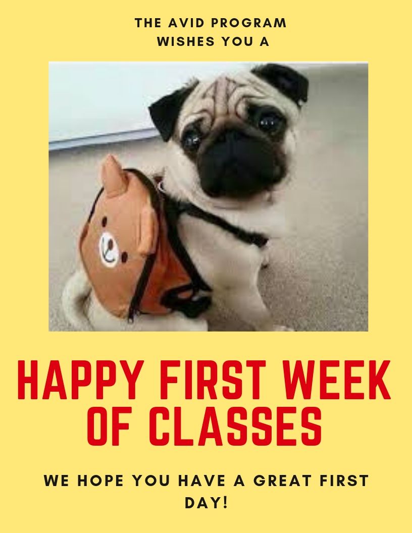 Happy first week of classes!