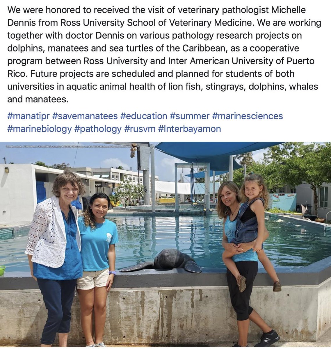 manatipr's tweet photo. We were honored to received the visit of veterinary pathologist Michelle Dennis from Ross University School of Veterinary Medicine.
#manatipr #savemanatees #education #summer #marinesciences #marinebiology #pathology #rusvm #Interbayamon https://t.co/peFTmtqTJi