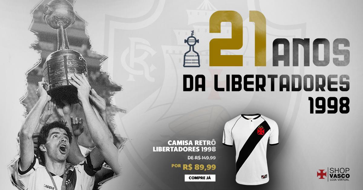 camisa vasco retrô libertadores