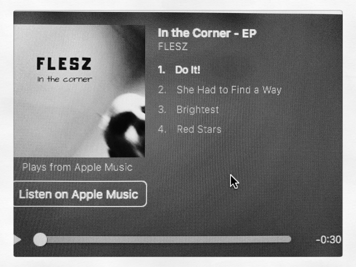 flesz's tweet image. As seen on @AppleMusic #preview for my new #EP Drops Sept 1st #inthecorner #FLESZ #AlternativeRock #bassguitar #soundtrack #indierock #coldwave #glamrock @WGNNews @foofighters @Reelchicagonews #musician #newsongs